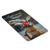 Sneeuwgolf winterseizoen wensen magneet (Rechterzijde)