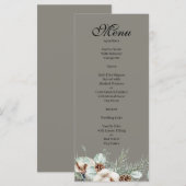 Sneeuwgroen Evenementenmenu Menu (Voorkant / Achterkant)
