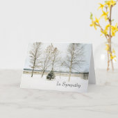 sneeuwgroenblijvende1card, In Sympathy Kaart (Gele Bloem)