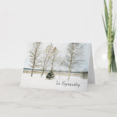 sneeuwgroenblijvende1card, In Sympathy Kaart (Voorkant)