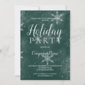 Sneeuwgroene typografie met kerstmis kaart (Voorkant)