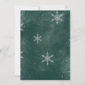 Sneeuwgroene typografie met kerstmis kaart (Achterkant)