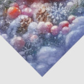 Sneeuwgrot IJsbeer Winter Ambacht Decoupage Tissuepapier (Detail)