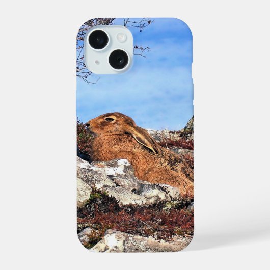 Sneeuwhaas iPhone 15 Case (Achterkant)