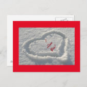 sneeuwhart briefkaart (Voorkant / Achterkant)