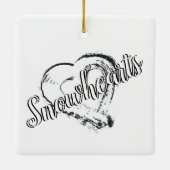 Sneeuwhart Ornament Maanharten (Achterkant)
