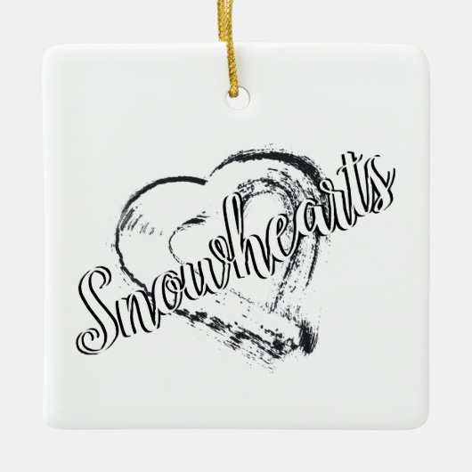 Sneeuwhart Ornament Maanharten (Voorkant)