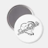 sneeuwhartmagneet magneet (Voorkant / Achterkant)