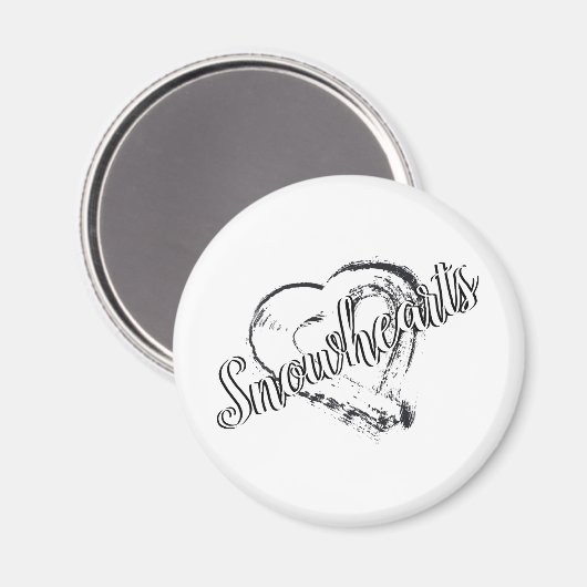 sneeuwhartmagneet magneet (Voorkant / Achterkant)
