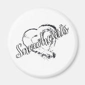 sneeuwhartmagneet magneet (Voorkant)