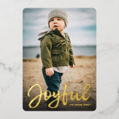 Sneeuwhemel folie kerstkaart feestdagenkaart (Voorkant)