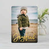 Sneeuwhemel folie kerstkaart feestdagenkaart (Staand Voorkant)