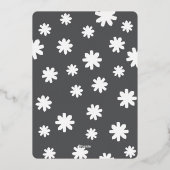 Sneeuwhemel folie kerstkaart feestdagenkaart (Achterkant)