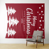 Sneeuwherfst kerstfeestdag foto achtergrond wandkleed (In Situ (horizontaal))