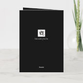 Sneeuwhert Feestdagen Kaart (Achterkant)