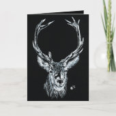 Sneeuwhert Feestdagen Kaart (Voorkant)