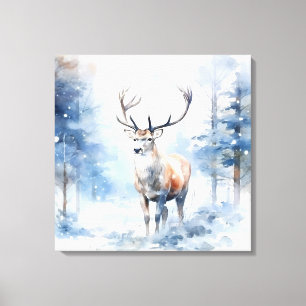 Sneeuwherten Canvas Kunst