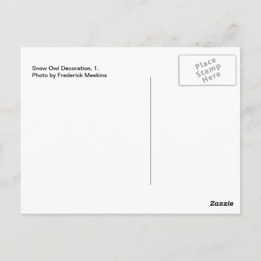 Sneeuwhoenders, 1 briefkaart (Achterkant)