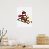 Sneeuwhoes Pinguïn Cute Animals Winter Poster (Keuken)