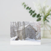 sneeuwHoesje Briefkaart (Staand voorkant)