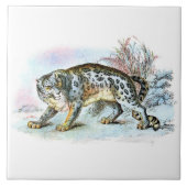  sneeuwhok — Voorbeeld van het dier Tegeltje (Voorkant)