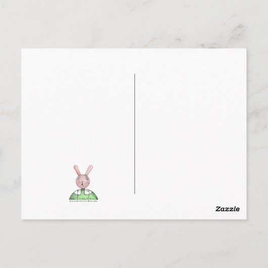 Sneeuwhond Briefkaart (Achterkant)