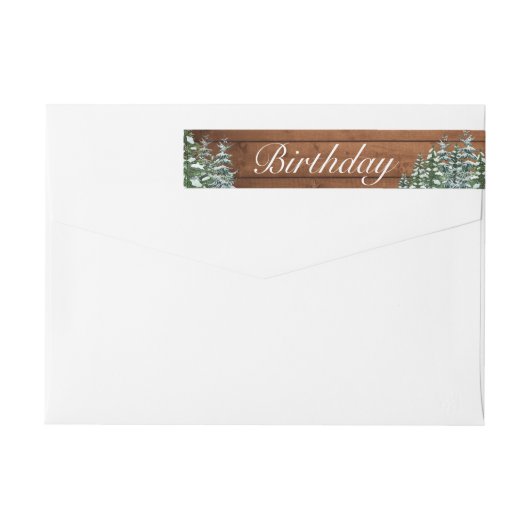 Sneeuwhout & Bos Country Pine Verjaardag (Achterkant)