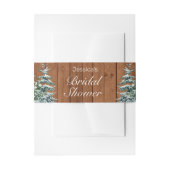 Sneeuwhout & Bos Country Pine Vrijgezellenfeest Uitnodigingen Wikkel (Voorkant Voorbeeld)