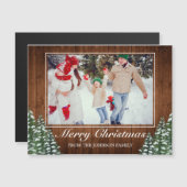 Sneeuwhout & Bos Foto Vrolijk Kerstfeest Groet (Voorkant / Achterkant)