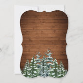 Sneeuwhout & Bos Land Bachelorette Party Kaart (Achterkant)