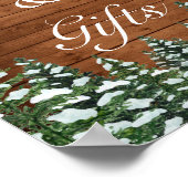 Sneeuwhout & Bos Land Kaarten Cadeaus Bruiloft Poster (Hoek)