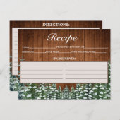 Sneeuwhout & Bos Land Pijnboomrecept Kaart (Voorkant / Achterkant)