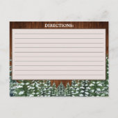 Sneeuwhout & Bos Land Pijnboomrecept Kaart (Achterkant)