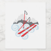 sneeuwhuid wijn etiket (Enkel label)