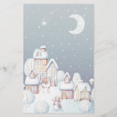 Sneeuwhuis baby bingo baby shower (Achterkant)