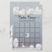 Sneeuwhuis baby bingo baby shower (Voorkant / Achterkant)