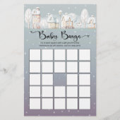 Sneeuwhuis baby shower baby bingo (Voorkant)