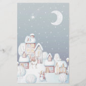 Sneeuwhuis baby shower baby bingo (Achterkant)