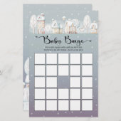 Sneeuwhuis baby shower baby bingo (Voorkant / Achterkant)