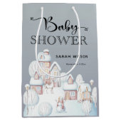 Sneeuwhuis Baby shower Gift Bag Medium Cadeauzakje (Voorkant)