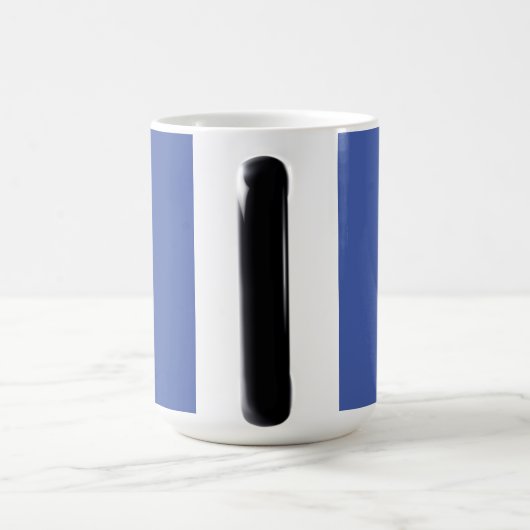 Sneeuwicles bergen winterscène magische morphing magische mok (Handvat)