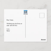 Sneeuwige bergvallei ansichtkaart briefkaart (Achterkant)