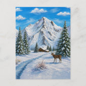 Sneeuwige bergvallei ansichtkaart briefkaart (Voorkant)