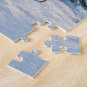 Sneeuwige Bergvallei Ansichtkaart Legpuzzel (Zijkant)