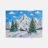 Sneeuwige Bergvallei Deken (Voorkant (Horizontaal))