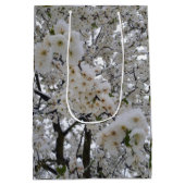 Sneeuwige Bloem Cadeaubag Medium Cadeauzakje (Achterkant)