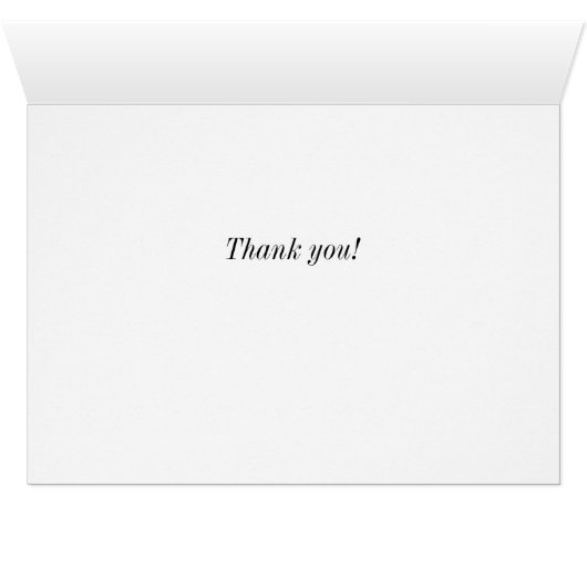 Sneeuwige Bossen Dank u Notecard (Binnen Horizontaal (Onder))