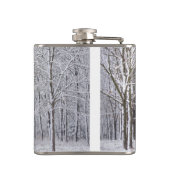 Sneeuwige Bossen Heupfles (Achterkant)