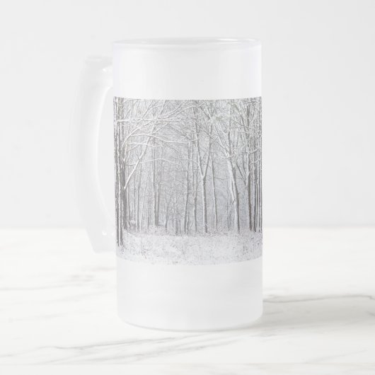 Sneeuwige Bossen, Mok glasbier (Voorkant links)