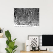 Sneeuwige Bossen Poster (Thuiskantoor)